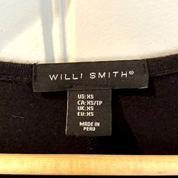 Willi Smith - Black long sleeve lightweight tunic top - Picture 2 of 3